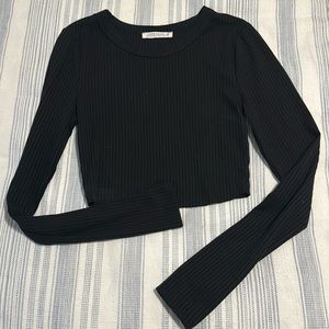 12th Tribe Long Sleeve Crop Top